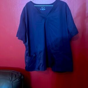 4x Cherokee lux navy scrub top